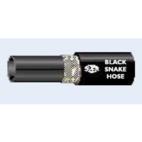 Black Snake Hose – Heavy Duty Water and Air Hose with Textile Reinforcement, Smooth Black Synthetic Rubber Cover, High Flexibility and Abrasion Resistance